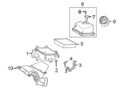 Diagram ENGINE / TRANSAXLE. AIR INTAKE. for your 2014 TOYOTA SEQUOIA