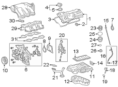 Diagram ENGINE / TRANSAXLE. ENGINE PARTS. for your 2016 TOYOTA CAMRY XSE Sedan