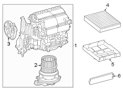 Diagram Air conditioner & heater. Blower motor & fan. for your 2020 TOYOTA LAND CRUISER