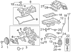 Diagram Engine / transaxle. Engine parts. for your 2012 TOYOTA HIGHLANDER