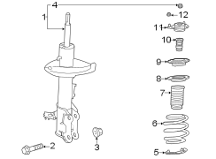 Image of Suspension Strut image for your Toyota Highlander  