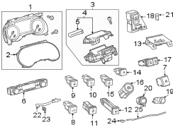 Image of Mirror base. PLATE, COMBINATION M. Included with: Head-up. image for your Toyota Highlander  