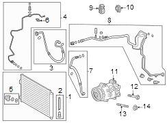 Image of A/C Condenser image for your 1997 Toyota Camry  CE Sedan 