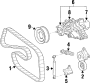 Image of Water. Pump. Engine. Housing for the Engine. image for your 2012 Toyota Tacoma 4.0L V6 A/T RWD Base Extended Cab Pickup Fleetside 