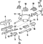 Image of Exhaust Bracket image for your 2005 Toyota Sienna   