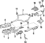 Diagram EXHAUST SYSTEM. EXHAUST COMPONENTS. for your 2002 TOYOTA CAMRY LE