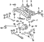 Image of Suspension crossmember brace. (Rear) image for your 1995 Toyota Supra 3.0L 6 cylinder A/T Base Hatchback 