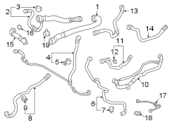 Image of Radiator Coolant Hose (Upper, Lower) image for your 2013 Toyota Highlander   