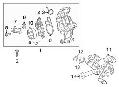 Water pump. Diagram