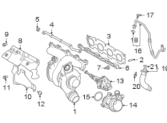 Image of Oil Line. Oil outlet tube. Pipe, TURBO Oil OUTL. Part has related. image for your 2022 Toyota Sequoia   