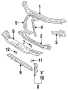 Image of Radiator Support Air Deflector image for your 1995 TOYOTA CAMRY