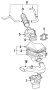 Diagram ENGINE / TRANSAXLE. AIR INLET. for your 2004 TOYOTA ECHO