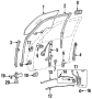 Image of Window Regulator image for your 2021 Toyota Sequoia  Platinum Sport Utility 