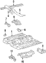 Diagram PILLARS. ROCKER & FLOOR. FLOOR & RAILS. for your 1995 TOYOTA COROLLA 4-DOOR SEDAN, DX