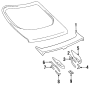 Image of Spoiler Gasket (Rear) image for your 2004 Toyota Matrix   