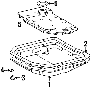 Diagram ENGINE / TRANSAXLE. TRANSAXLE PARTS. for your 2002 TOYOTA COROLLA