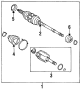 Image of CV Joint Kit image for your 1991 Toyota Corolla   