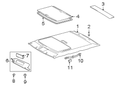 Diagram INTERIOR TRIM. for your 2001 TOYOTA TACOMA