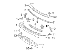 FRONT BUMPER. BUMPER & COMPONENTS. Diagram