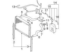 Diagram Radiator & components. for your 2020 TOYOTA C-HR