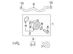 Diagram OIL COOLER. for your 2008 TOYOTA TACOMA