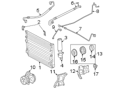 Diagram AIR CONDITIONER & HEATER. COMPRESSOR & LINES. CONDENSER. for your 2013 TOYOTA Prius Plug-In