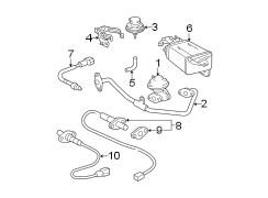 Diagram EMISSION SYSTEM. EMISSION COMPONENTS. for your TOYOTA 4RUNNER