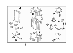 Diagram AIR CONDITIONER & HEATER. EVAPORATOR COMPONENTS. for your 1986 TOYOTA MR2