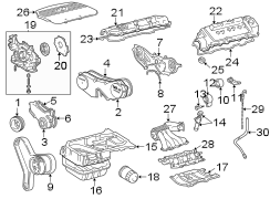 Diagram ENGINE / TRANSAXLE. ENGINE PARTS. for your 2013 TOYOTA HIGHLANDER LIMITED