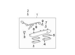 Diagram REAR LAMPS. LICENSE LAMPS. for your TOYOTA SIENNA