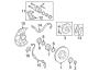 Diagram Front suspension. Brake components. for your 2002 TOYOTA CAMRY LE 2400CC 16-VALVE DOHC EFI, MANUAL , 5-SPEED