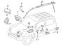 Diagram RESTRAINT SYSTEMS. AIR BAG COMPONENTS. for your 2021 TOYOTA Mirai Limited Sedan -L - cylinder FUEL CELL EV (FCEV)