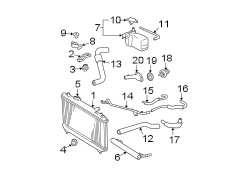 Diagram RADIATOR & COMPONENTS. for your 2009 TOYOTA COROLLA