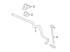 FRONT SUSPENSION. STABILIZER BAR & COMPONENTS. Diagram