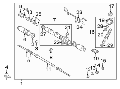 Diagram STEERING GEAR & LINKAGE. for your 1992 TOYOTA CAMRY