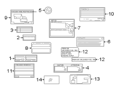 Image of Tire Information Label image for your 2010 Toyota Camry  LE SEDAN 