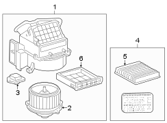 Diagram AIR CONDITIONER & HEATER. BLOWER MOTOR & FAN. for your 2014 TOYOTA FJ CRUISER