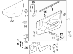 DOOR. INTERIOR TRIM. Diagram