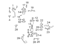 Diagram FUEL SYSTEM COMPONENTS. for your 2001 TOYOTA SEQUOIA