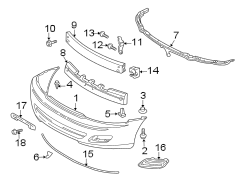 FRONT BUMPER. BUMPER & COMPONENTS. Diagram