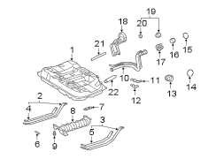 Diagram FUEL SYSTEM COMPONENTS. for your 2003 TOYOTA TUNDRA LIMITED