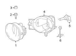 Diagram FRONT LAMPS. FOG LAMPS. for your 1998 TOYOTA AVALON XL 3000CC 24-VALVE DOHC EFI, AUTOMATIC  4-SPEED