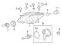 Diagram FRONT LAMPS. HEADLAMP COMPONENTS. for your TOYOTA