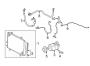 Diagram AIR CONDITIONER & HEATER. COMPRESSOR & LINES. CONDENSER. for your 2023 TOYOTA TACOMA SR Crew Cab Pickup Fleetside 3.5L  RWD