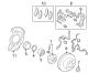 Diagram FRONT SUSPENSION. BRAKE COMPONENTS. for your 2012 TOYOTA PRIUS Four Hatchback