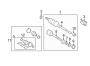 Diagram FRONT SUSPENSION. DRIVE AXLES. for your 2010 TOYOTA PRIUS