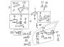 Diagram FRONT DOOR. LOCK & HARDWARE. for your 1999 TOYOTA AVALON