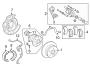 Diagram REAR SUSPENSION. BRAKE COMPONENTS. for your 2013 TOYOTA CAMRY LE Sedan