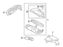 Diagram AIR INTAKE. for your 2021 TOYOTA LAND CRUISER