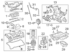 Diagram ENGINE PARTS. MANIFOLD. for your 2019 TOYOTA 4RUNNER TRD Off-Road